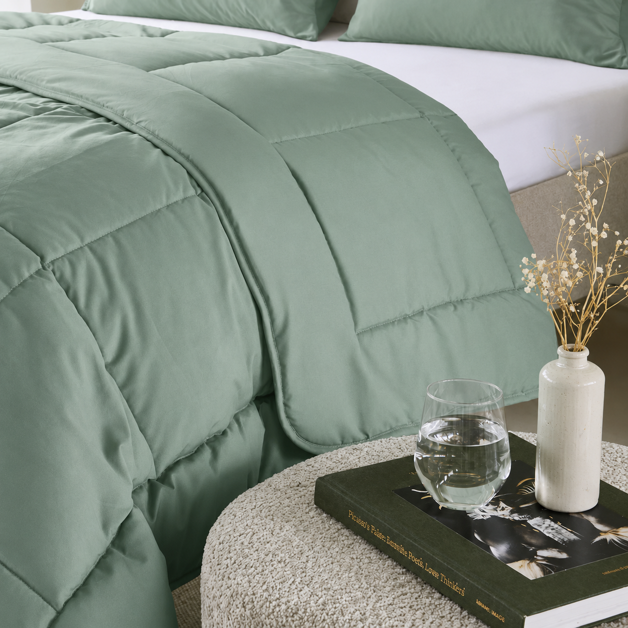 Vytalia Couette 2 en 1 Vert Menthe
