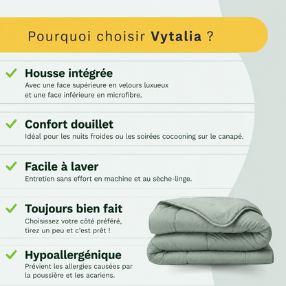 Vytalia Couette 2 en 1 Vert Menthe