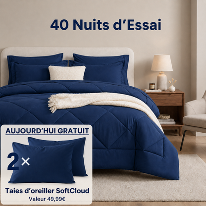 Vytalia Couette 2 en 1 Bleu Nuit