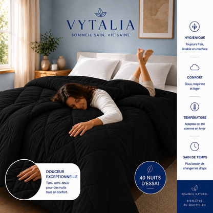 Vitalia Couette 2 en 1 Noir
