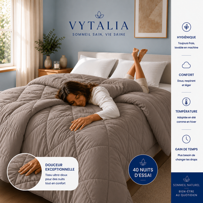 Vytalia Couette 2 en 1 Taupe