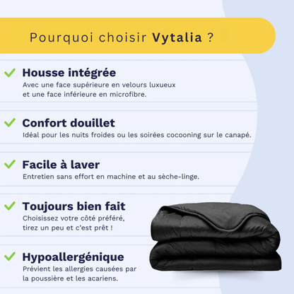 Vitalia Couette 2 en 1 Noir
