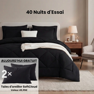 Vitalia Couette 2 en 1 Noir